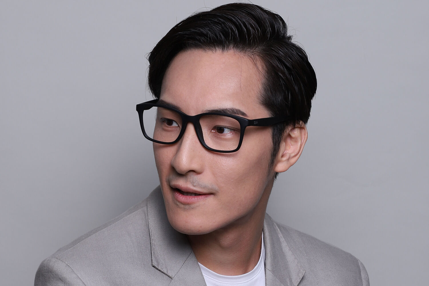 Ray-Ban RX7059D Asian Fit 5196 Square Black Eyeglasses
