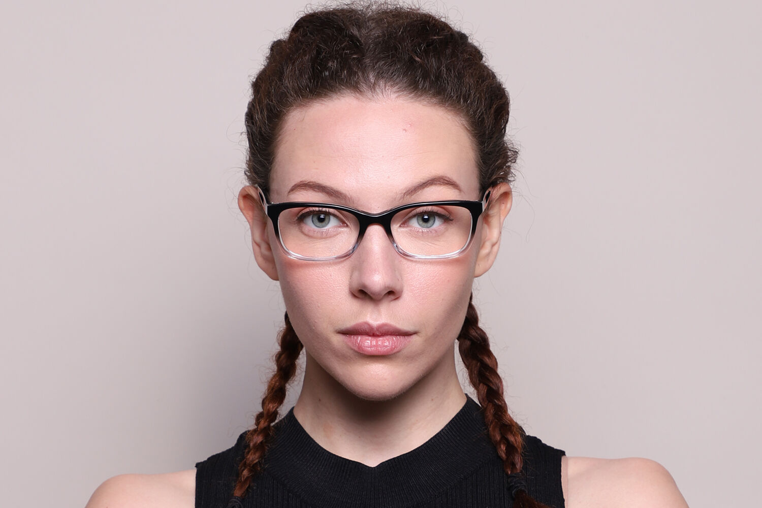 Ralph by Ralph Lauren RA7069 1448 Rectangle Black Eyeglasses