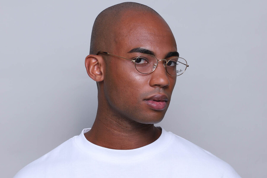 Ray-Ban RX3547V 2500 Oval Arista Gold Eyeglasses | SmartBuyGlasses US