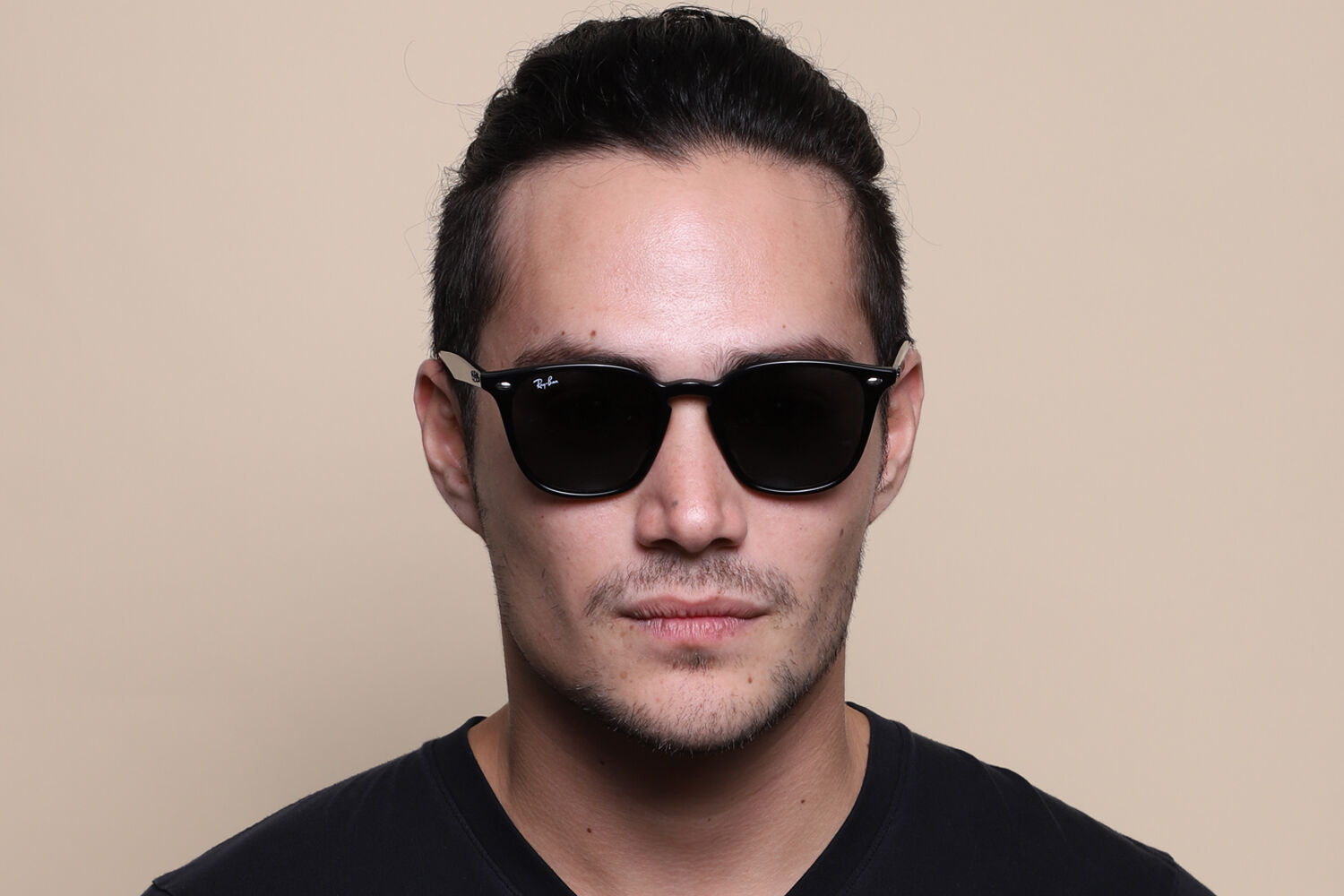 Ray-Ban RB4258F Asian Fit 601/71 Square Black Sunglasses