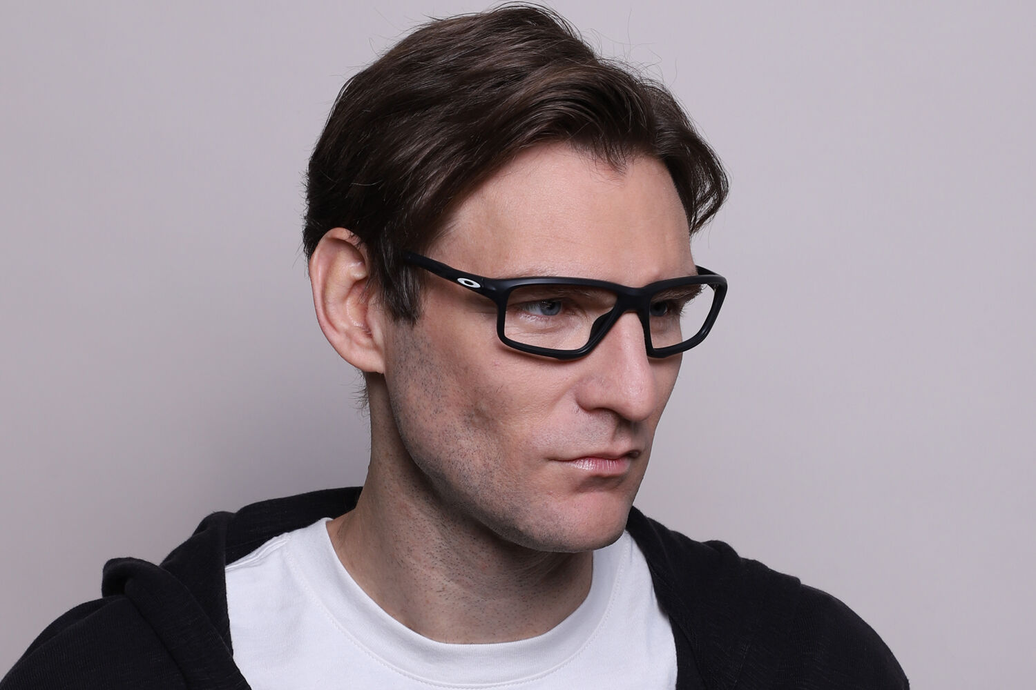 Oakley OX8076 CROSSLINK ZERO 807607 Rectangle Satin Black