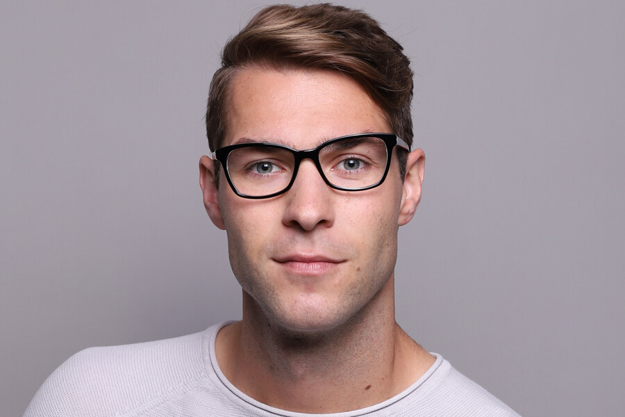 Ray-Ban RX5362 2034 Cat Eye Top Black On Transparent  display picture 2