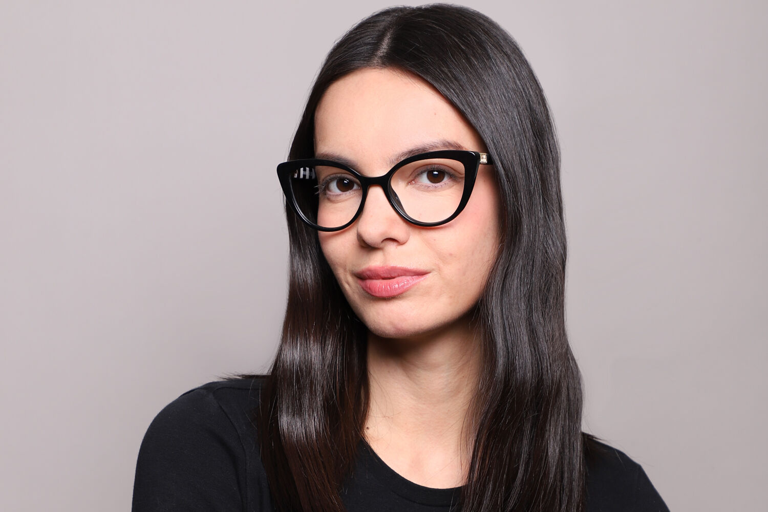 Moschino Love MOL500 807 Cat Eye Black Eyeglasses | SmartBuyGlasses US