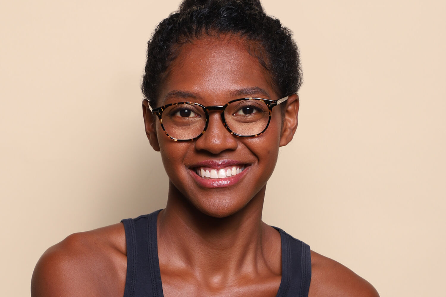 Tom Ford FT5583-B Blue-Light Block 056 Square Tortoise Eyeglasses