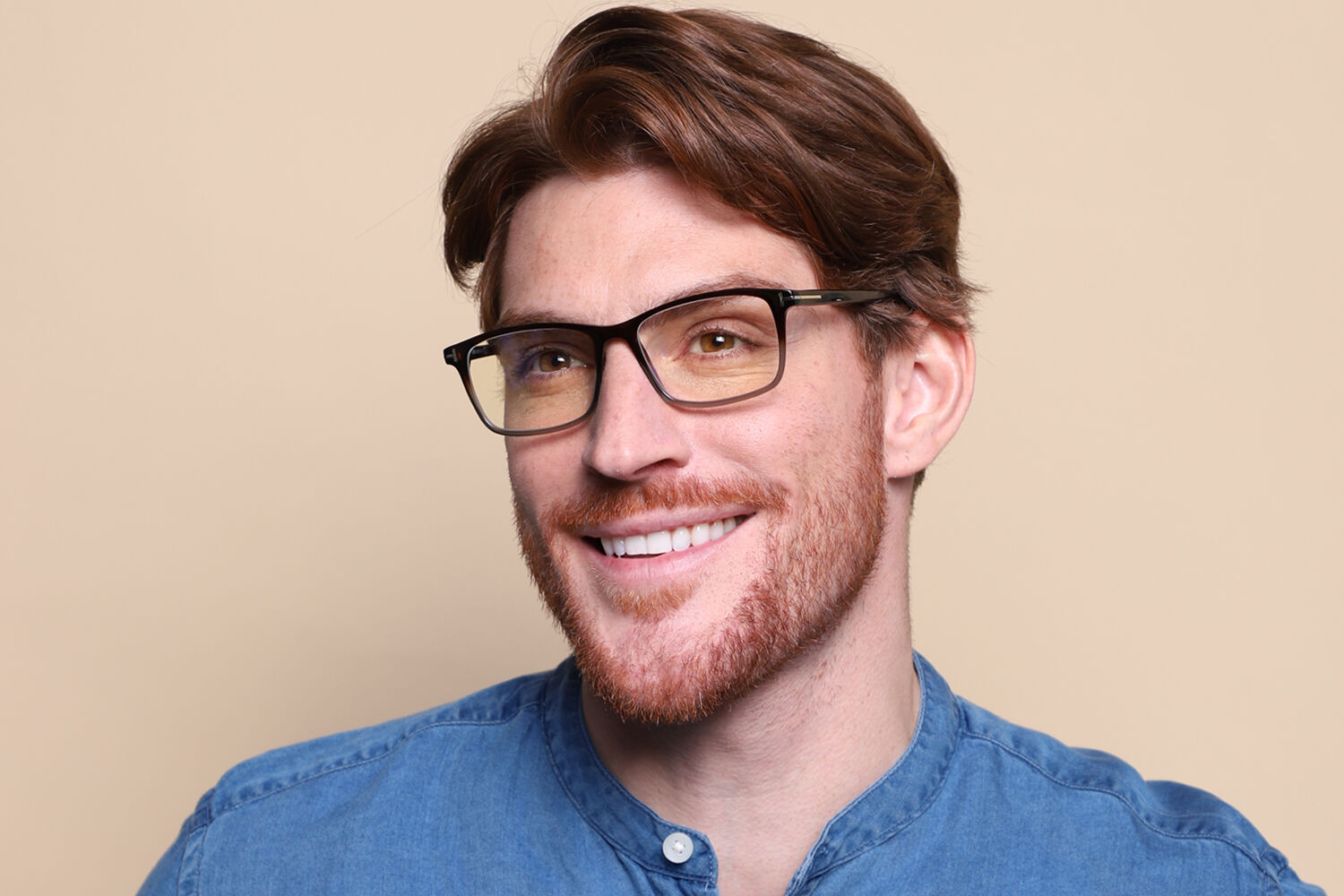 Tom Ford FT5584-B 056 Blue-Light Block Tortoise Eyeglasses