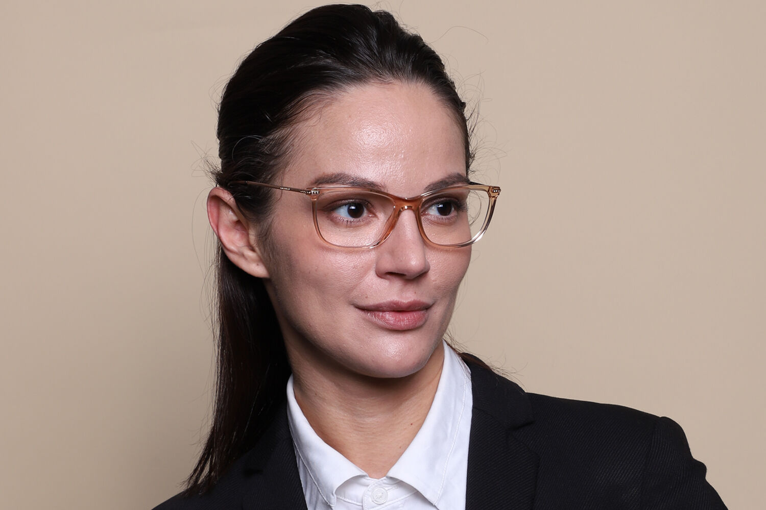 Versace VE3274B Asian Fit 5215 Rectangle Transparent Brown