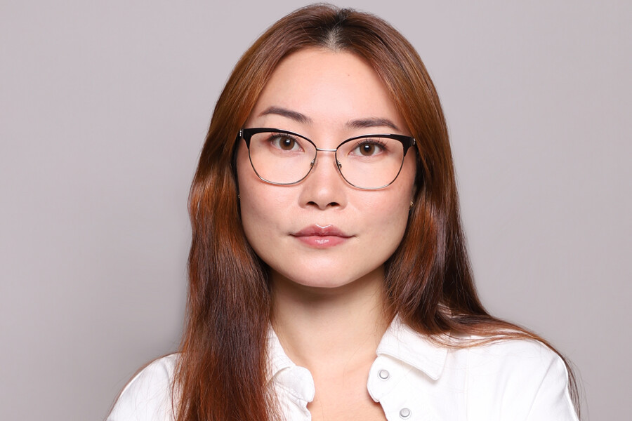 Ralph Lauren RL5099 9395 Cat Eye Bright Dark Red On Pale  display picture 1