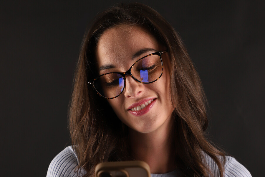 Tom Ford FT5616-B 056 Blue-Light Block Cat Eye Tortoise  display picture 2