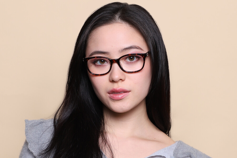 Kate Spade Luella 086 Square Fire Tortoise Eyeglasses  display picture 2