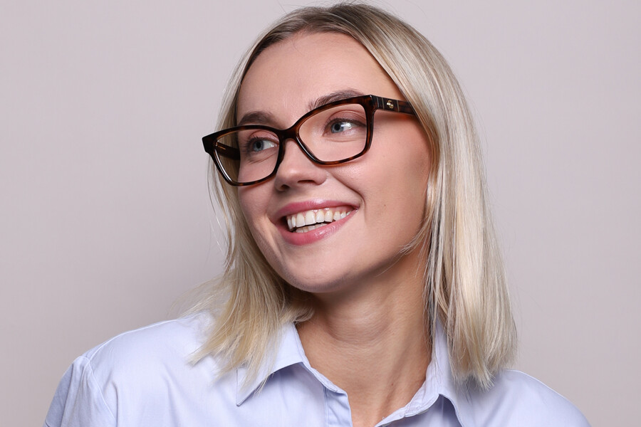 Gucci GG0634O 002 Cat Eye Havana Eyeglasses | SmartBuyGlasses US display picture 1
