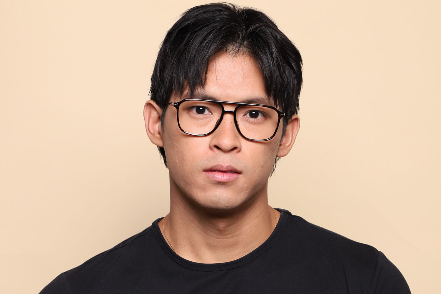 Tom Ford FT5665-B 052 Blue-Light Block Dark Tortoise Eyeglasses