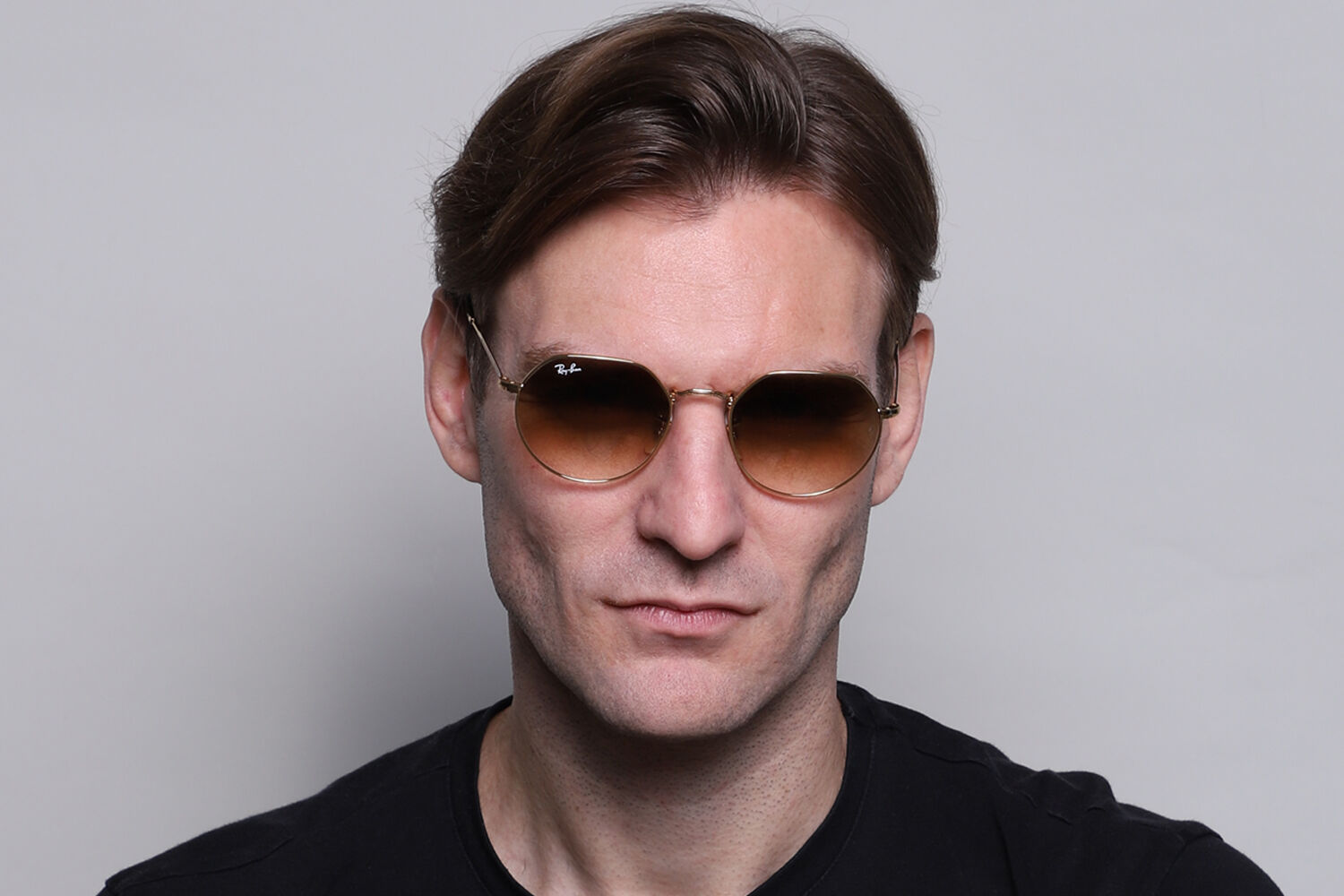 Ray-Ban RB3565 Jack 001/51 Oval Gold Sunglasses | SmartBuyGlasses US
