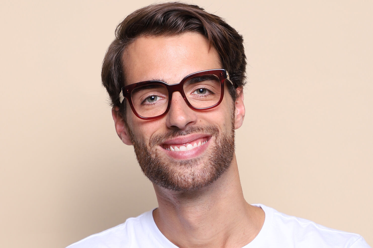 Gucci GG0958O 003 Square Burgundy Eyeglasses | SmartBuyGlasses US