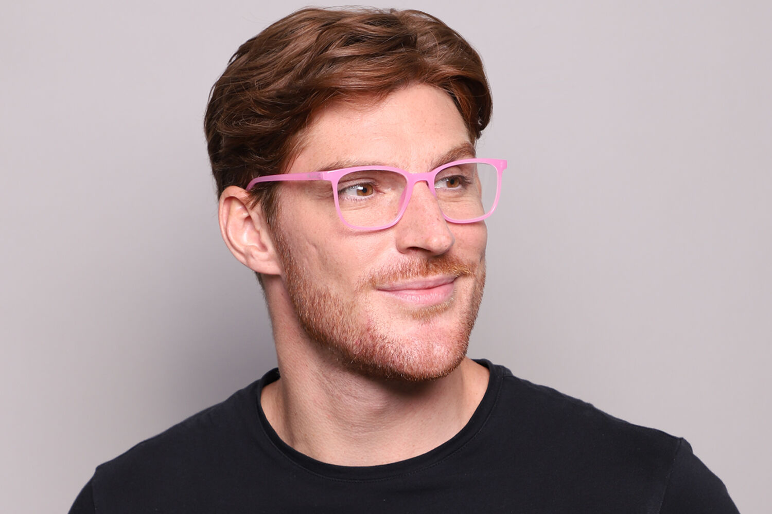 Montana Readers HMR56 HMR56F Square Transparent Pink Eyeglasses