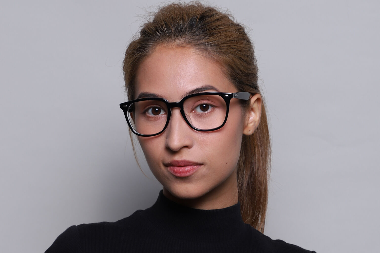 Ray-Ban RX4362VF Asian Fit 2034 Shiny Black Eyeglasses