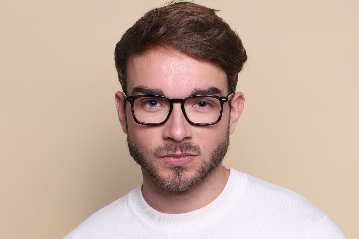 Boss 1368 JBW Square Blue Tortoise Eyeglasses | SmartBuyGlasses US