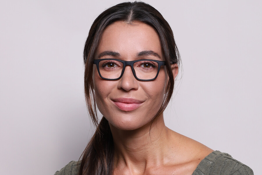 Nike 5042 001 Square Matte Black Eyeglasses | SmartBuyGlasses US display picture 3