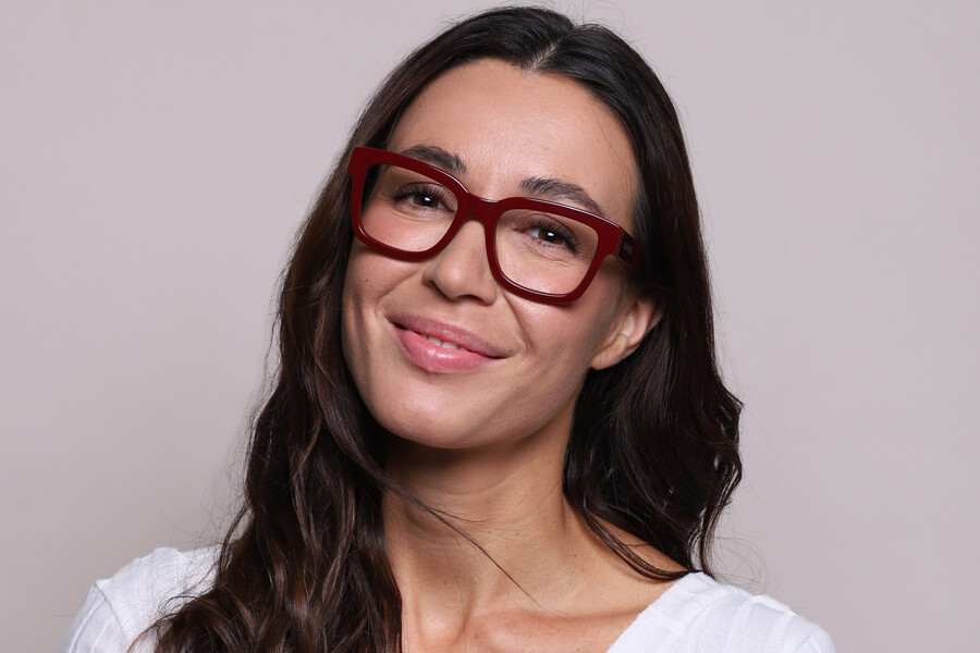 Gucci GG1138O 003 Square Burgundy Eyeglasses  display picture 1