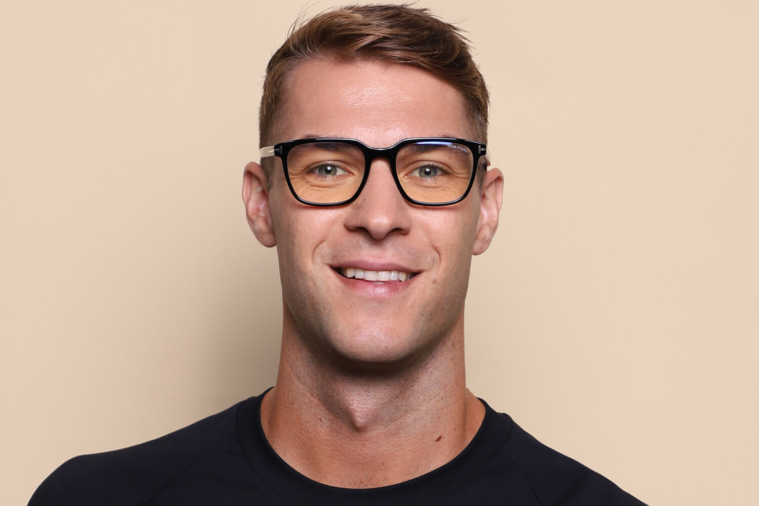 Tom Ford FT5818-B 001 Blue-Light Block Black Eyeglasses