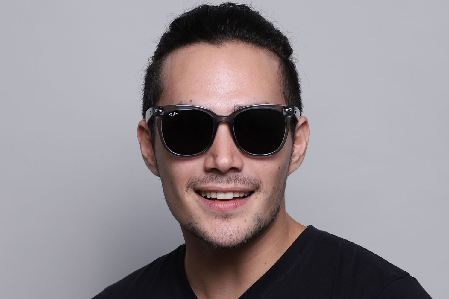 Ray-Ban RB4379D Asian Fit 659987 Square Transparent Grey