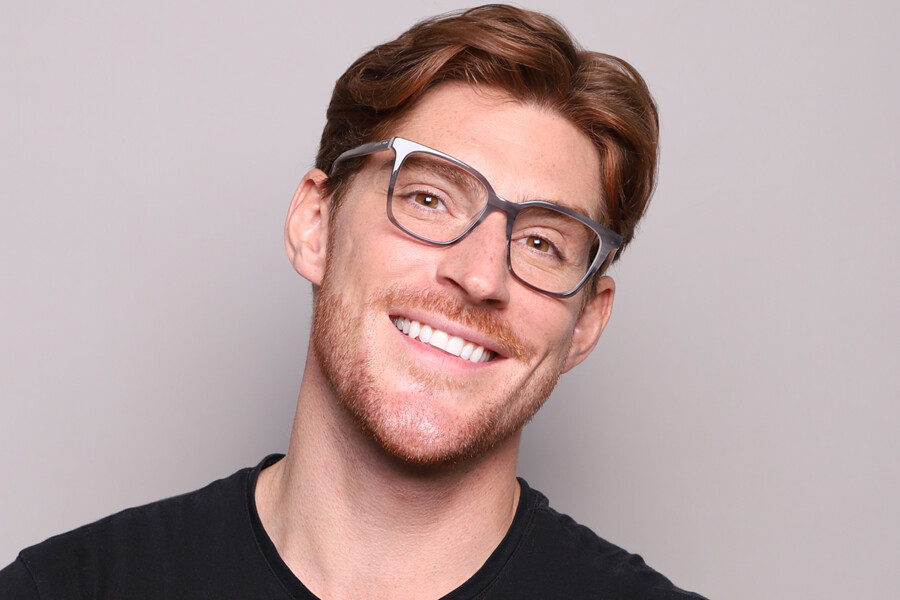 Calvin Klein CK22540 023 Square Striped Grey Brown  display picture 3