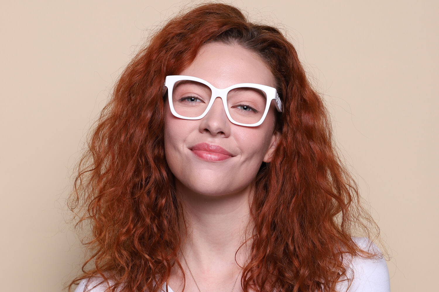 Burberry BE2363 SYLVIE 3007 Square Shiny White Eyeglasses