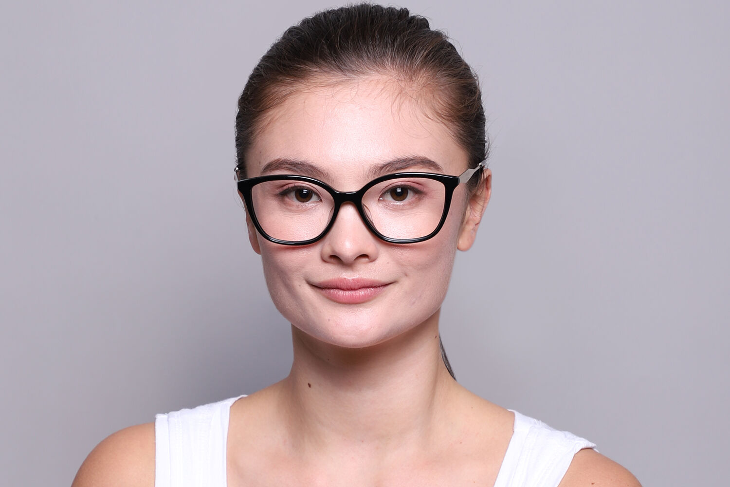 Prada PR 02ZVF Asian Fit 1AB1O1 Butterfly Black Eyeglasses
