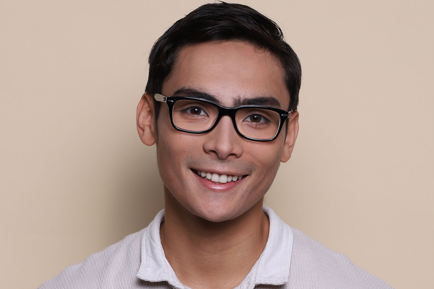 Ray-Ban RX5428F Asian Fit 2034 Square Black on Transparent