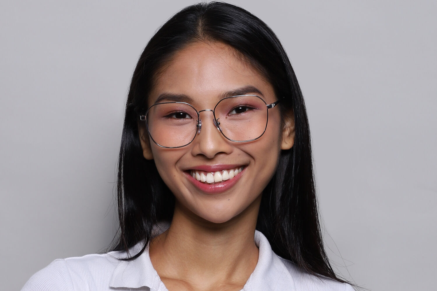 Ray-Ban RX6490D Asian Fit 2501 Geometric Silver Eyeglasses
