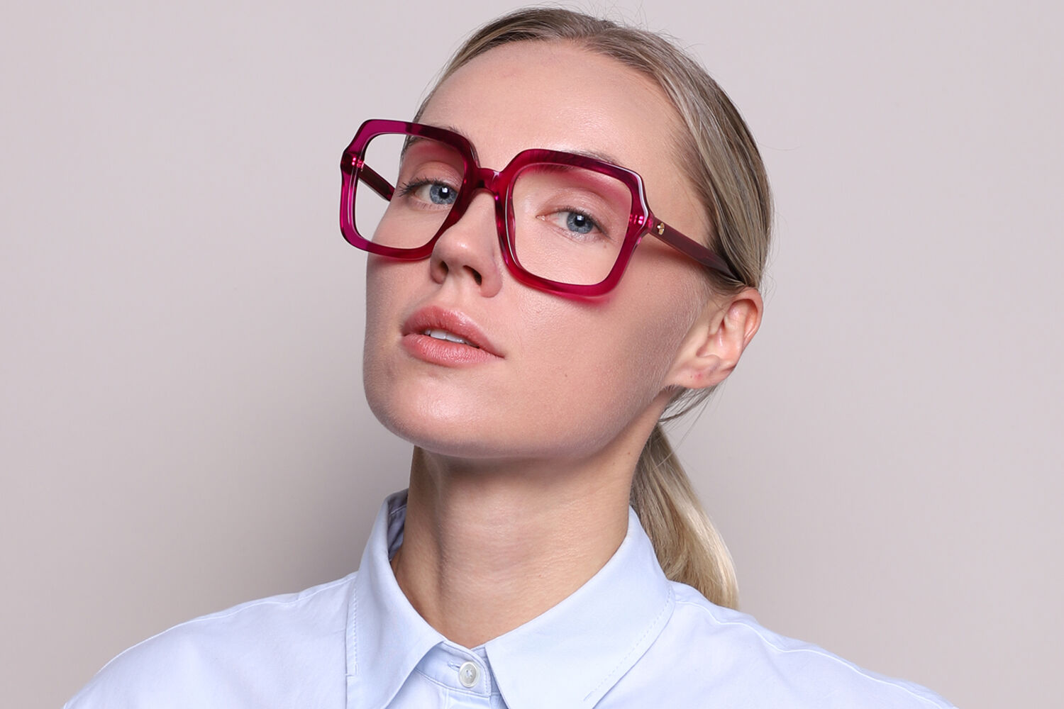 Gucci GG1318O 003 Square Pink Eyeglasses | SmartBuyGlasses US