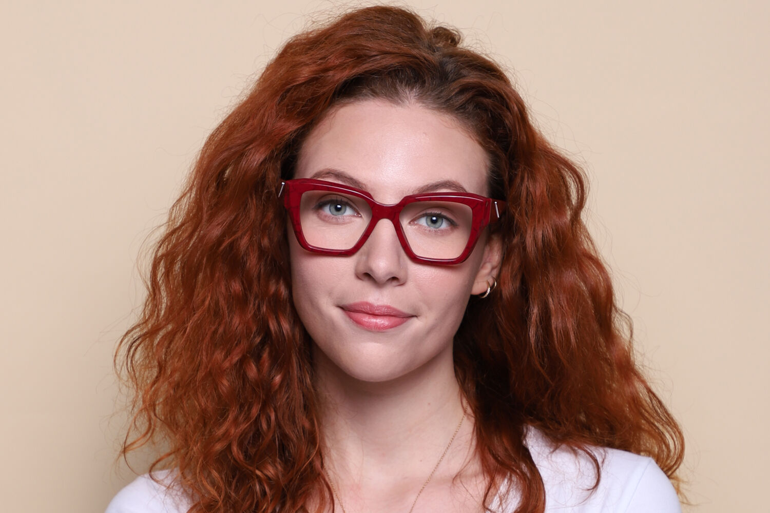 Prada PR 09ZV 15D1O1 Cat Eye Red Marble Eyeglasses