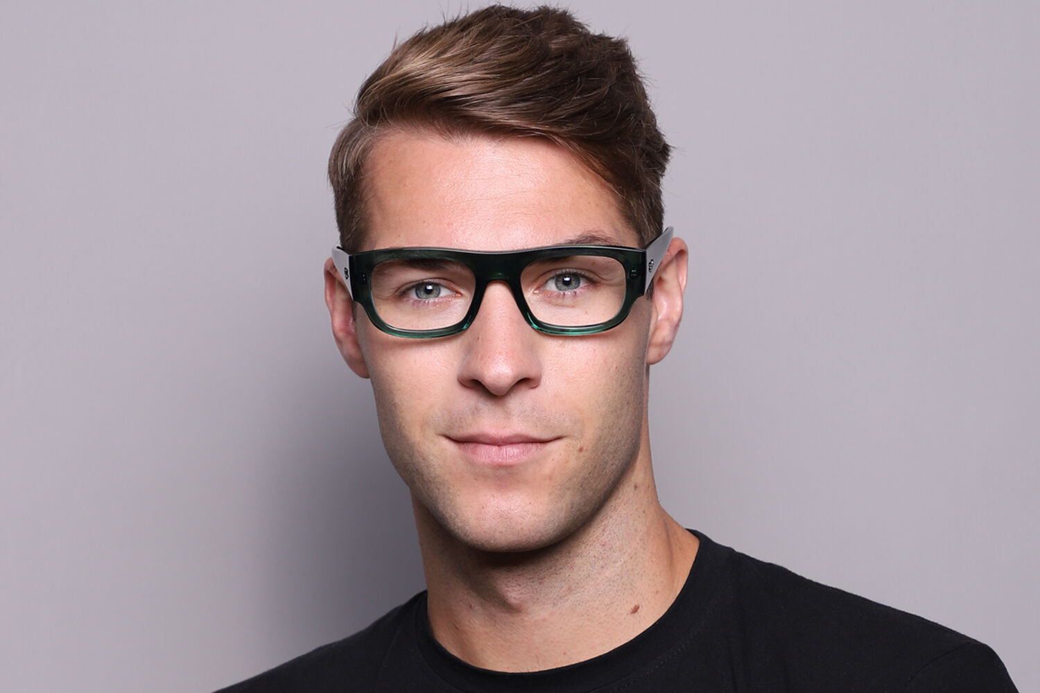 Ray-Ban RX7218 Kristin 8262 Rectangle Transparent Green Eyeglasses