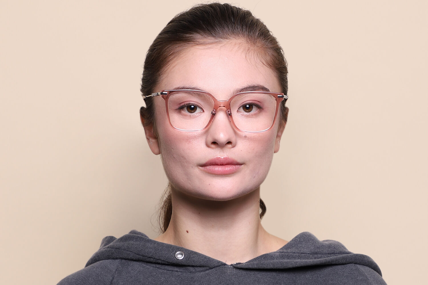Burberry BE2376 ELIZABETH Asian Fit 4069 Square Transparent Light