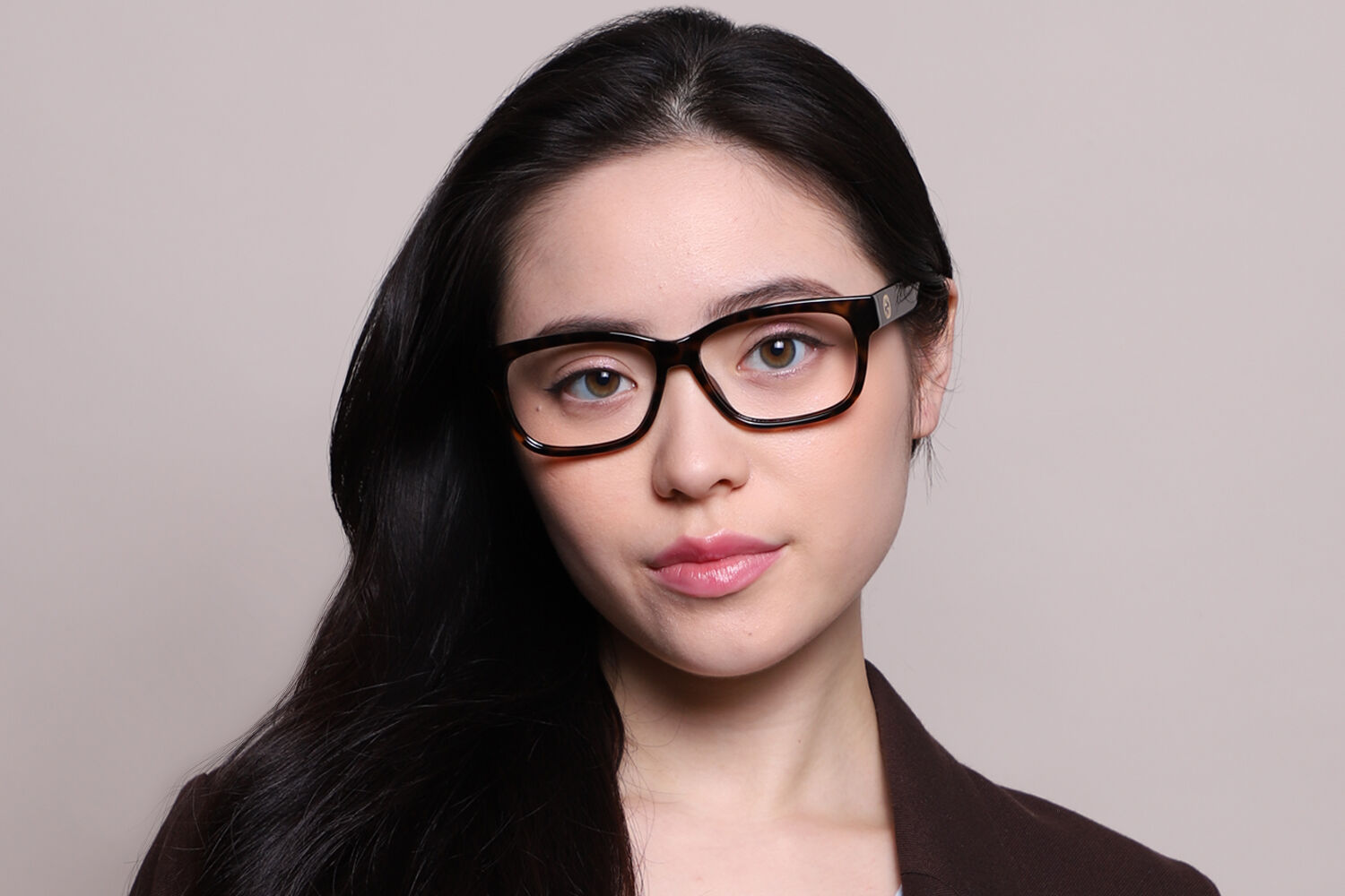 Gucci GG1341O 002 Rectangle Tortoise Eyeglasses | SmartBuyGlasses US