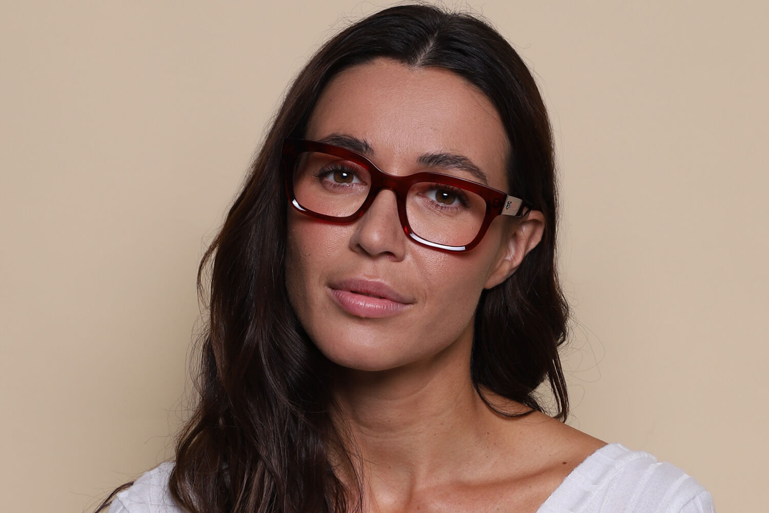 Ray-Ban RX7217 Chad 8265 Rectangle Transparent Red Eyeglasses