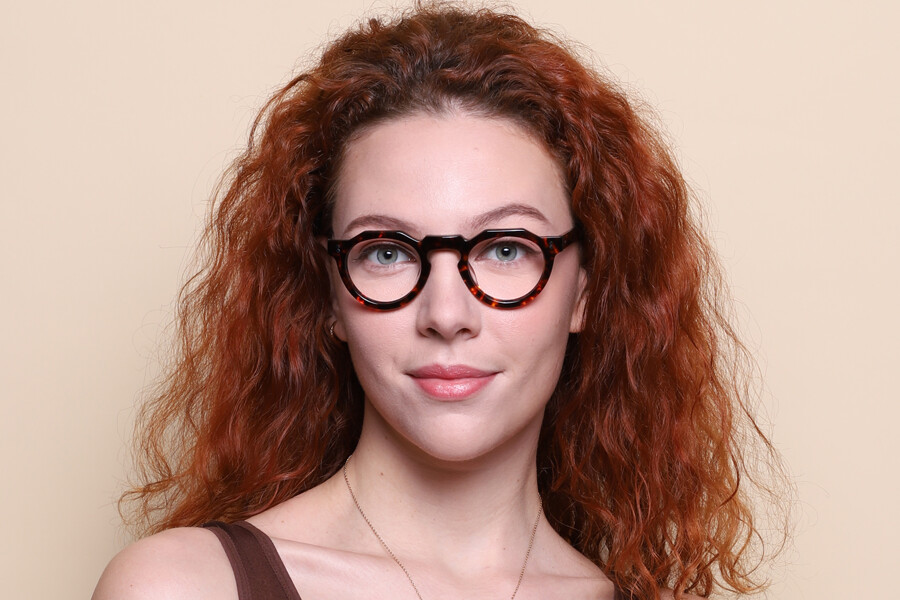 Lesca PICA 424 Oval Dark Tortoise Eyeglasses | SmartBuyGlasses US