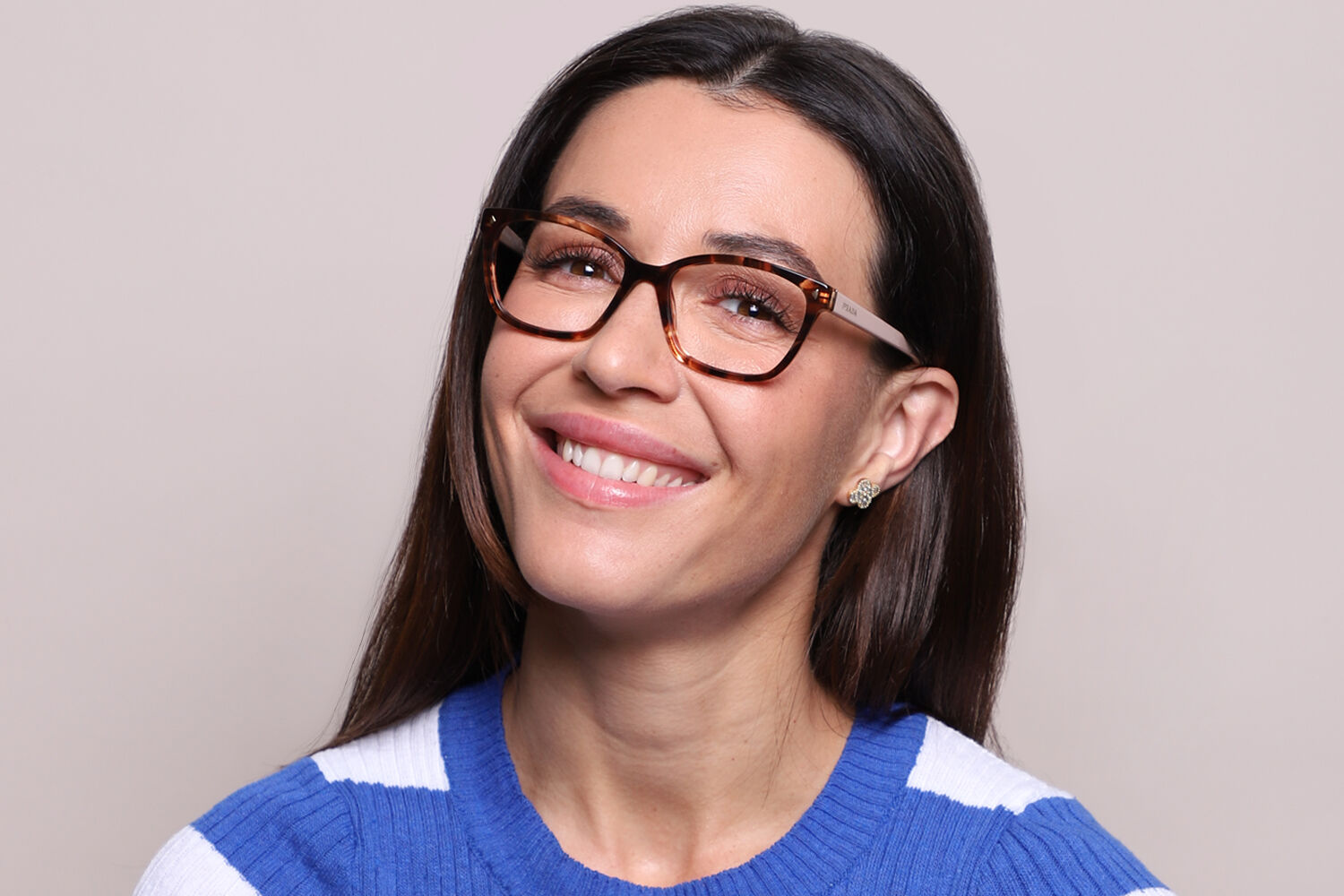 Prada PR 15ZV 07R1O1 Caramel Tortoise Eyeglasses | SmartBuyGlasses US