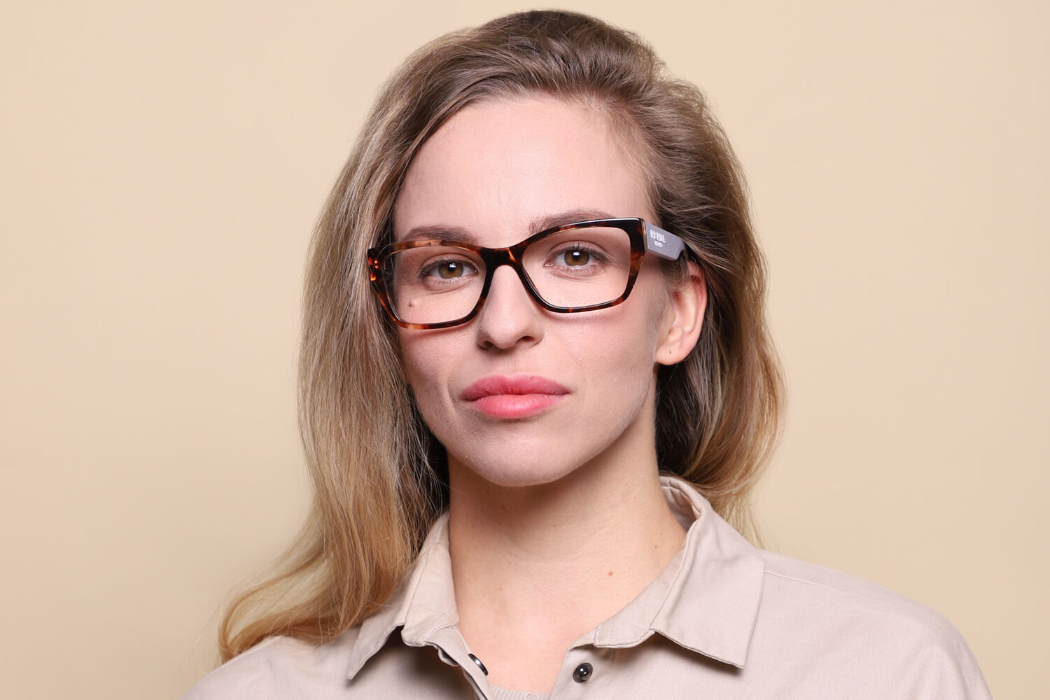Prada PR 11YV 07R1O1 Cat Eye Caramel Tortoise Eyeglasses