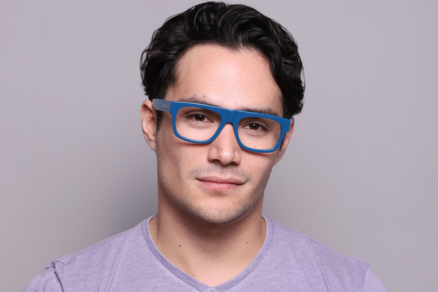 Gucci GG1137O 004 Square Blue Eyeglasses | SmartBuyGlasses US