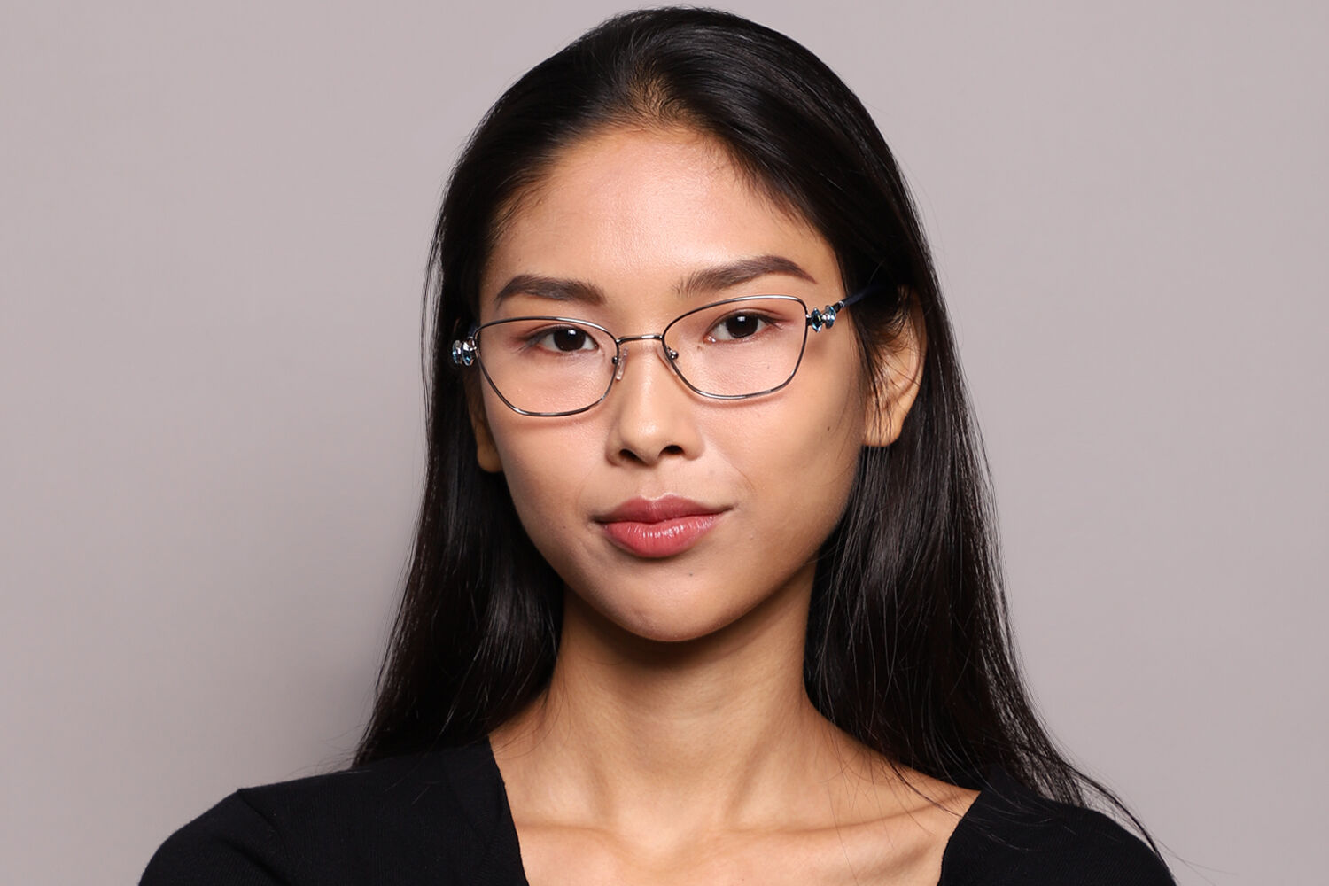 Swarovski SK1006 4020 Cat Eye Silver Eyeglasses | SmartBuyGlasses US