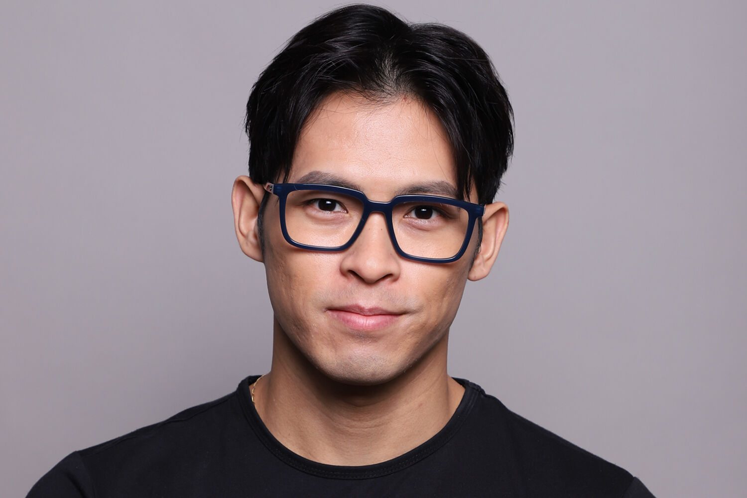 Ray-Ban RX7239 Alain 8256 Rectangle Matte Blue Eyeglasses