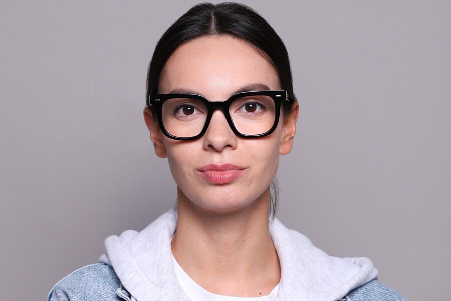 Miu Miu MU06XV 16K1O1 Square Black Eyeglasses | SmartBuyGlasses US