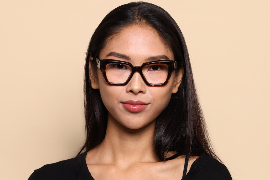 Prada PR 09ZV 2AU1O1 Cat Eye Tortoise Eyeglasses  display picture 3
