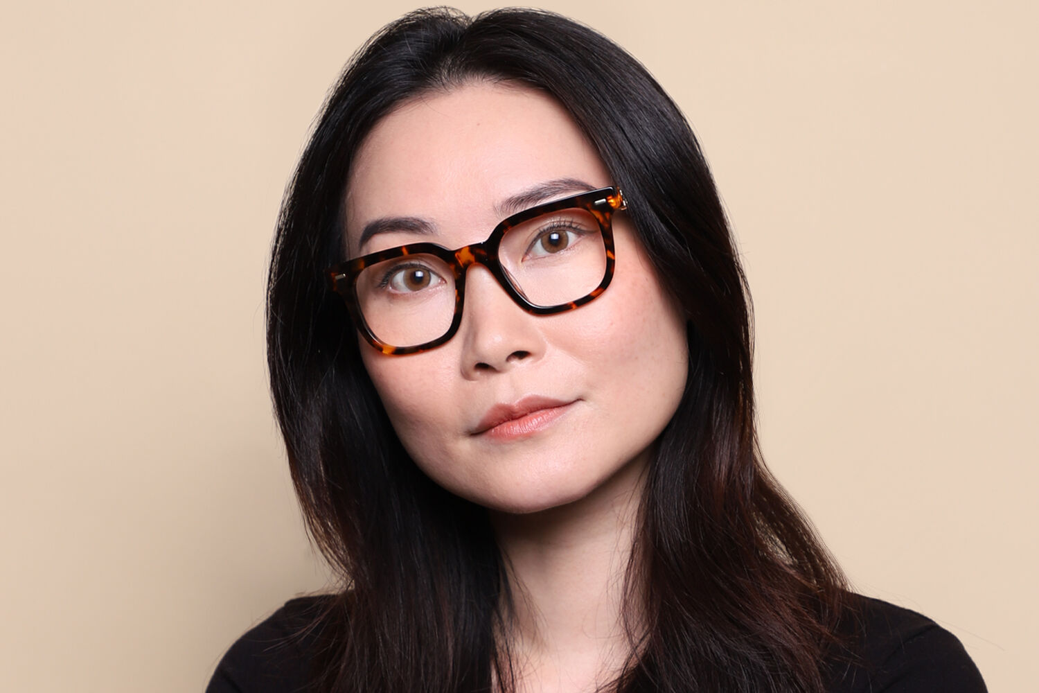 Miu Miu MU06XV VAU1O1 Square Honey Yellow Tortoise Eyeglasses