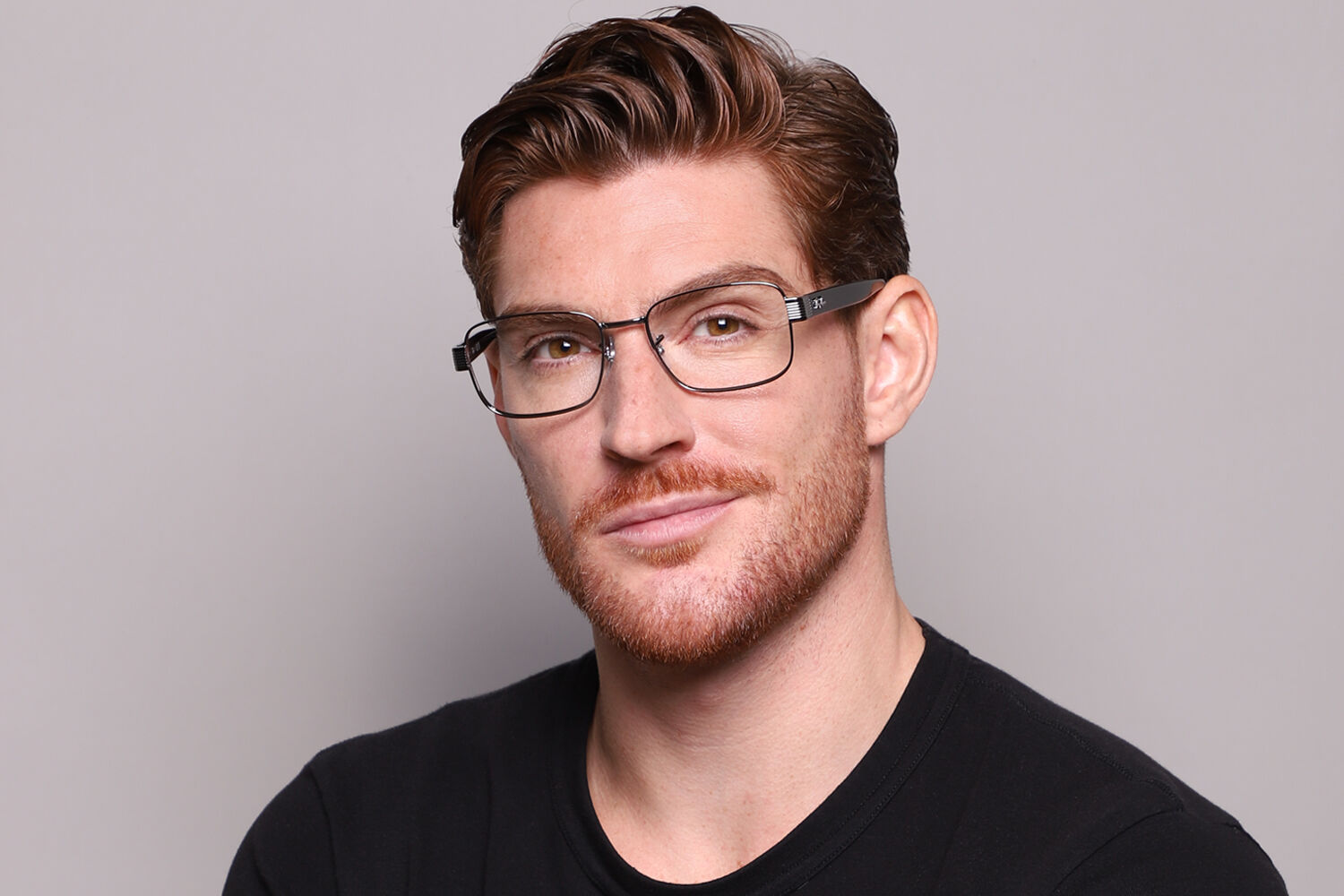 Ray-Ban RX6529 2502 Rectangle Gunmetal Eyeglasses | SmartBuyGlasses US