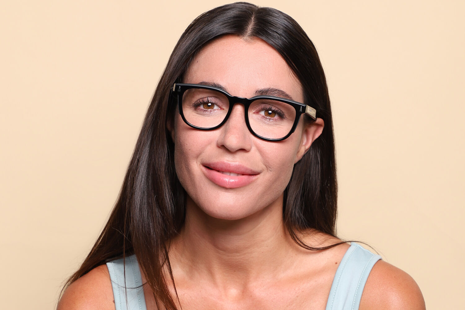 Moncler ME2002 3001 Square Shiny Black Eyeglasses | SmartBuyGlasses US