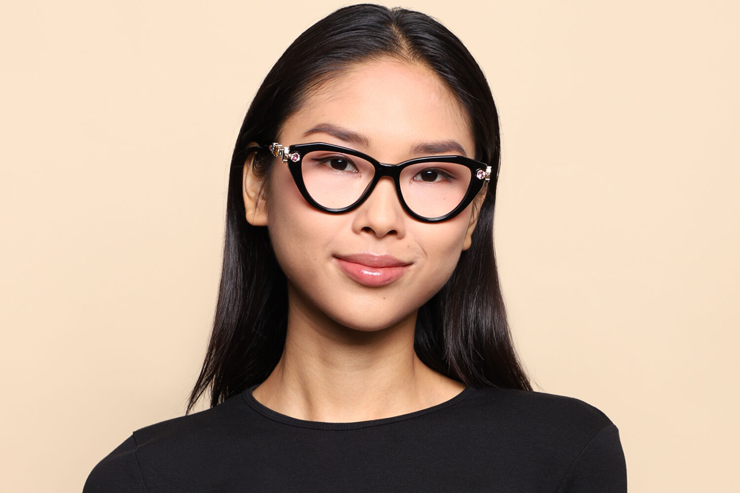 Swarovski SK2047 1001 Black Eyeglasses | SmartBuyGlasses US