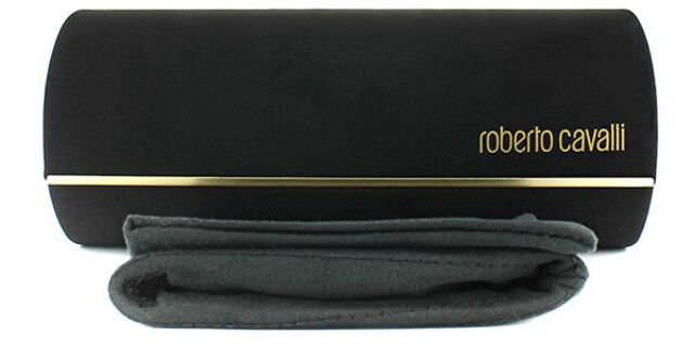 Roberto Cavalli VRC024V 0700 Cat Eye Shiny Black Eyeglasses  display picture 2