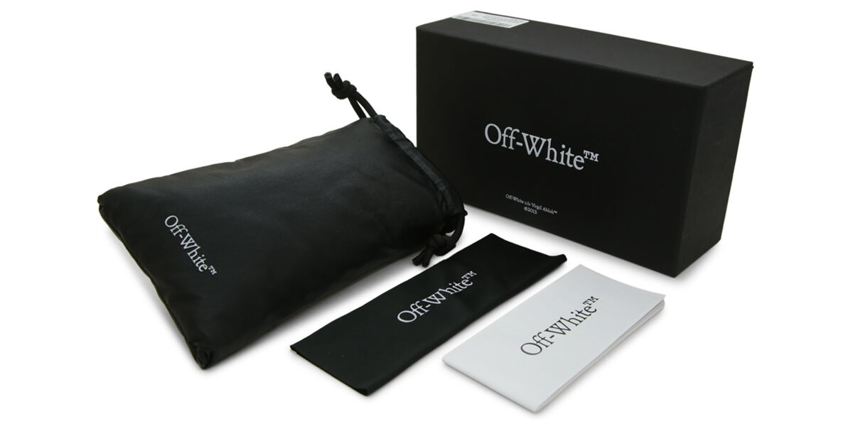 Off-White サングラス　ケース　箱付き Off White MANCHESTER 1007 Rectangle Black Sunglasses