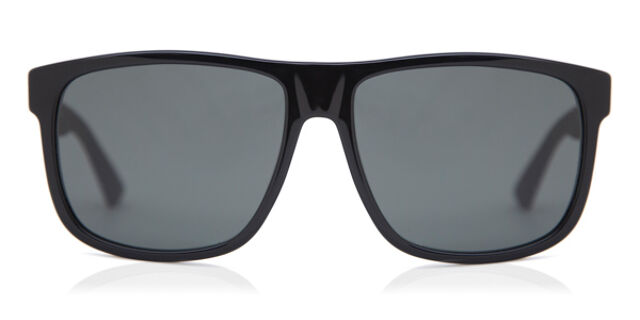Gucci GG0010S 001 Square Black Sunglasses | SmartBuyGlasses US display picture 3